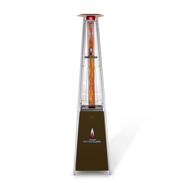 LEIDEN Pro KD Patio Outdoor Pyramid Heater Bronze 56000 BTU Propane W/ Wheels Commercial & Residential Use